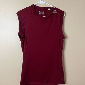 Adidas Women's Burgundy Muscle Tee